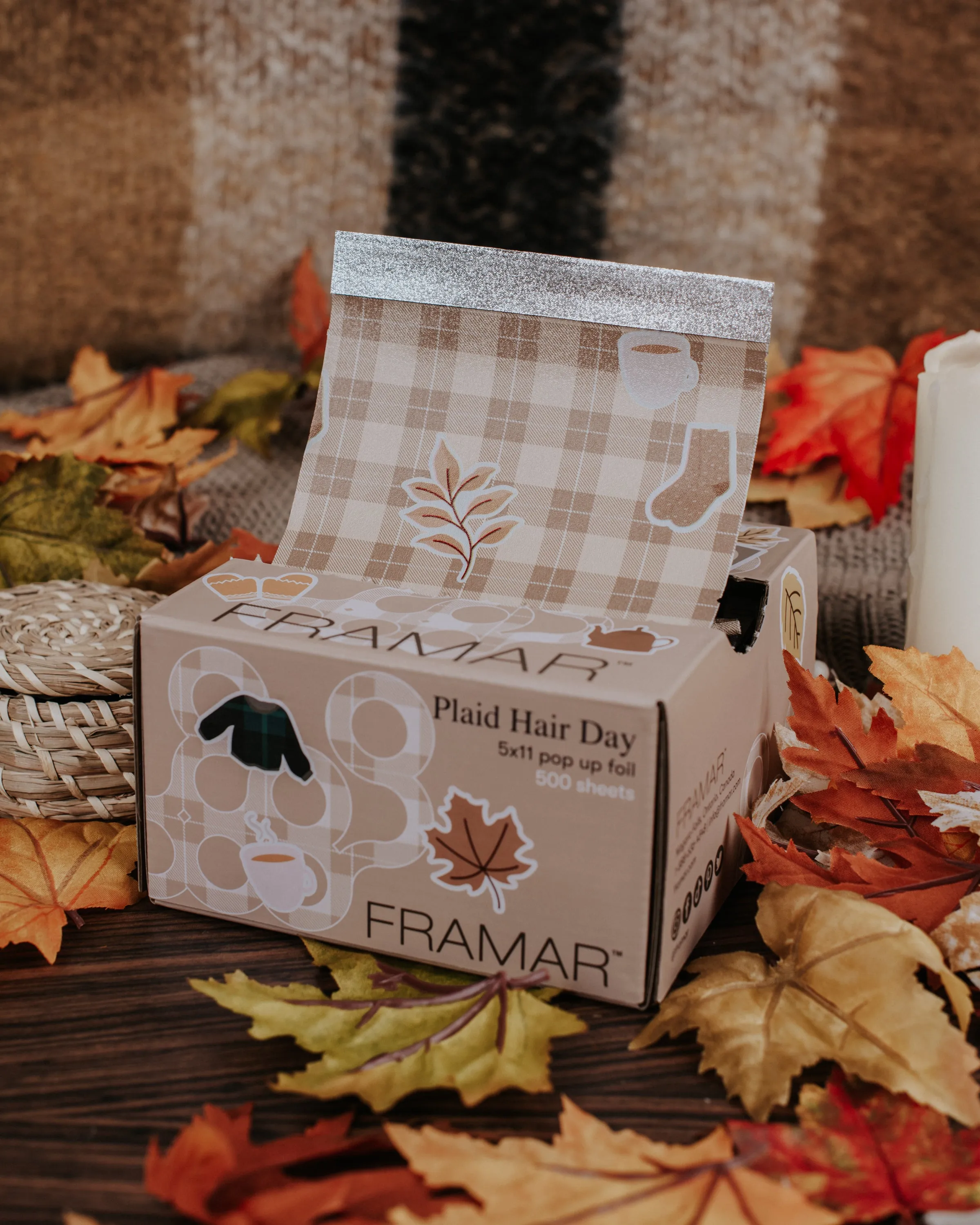 Framar Plaid Hair Day Pop Up Foil (500ct) 127 x 280mm (5x11) (12pc CARTON)