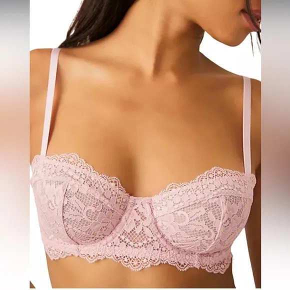 FREE PEOPLE x Intimately Maya Convertible Underwire Bra in Petal Combo 32B Pink
