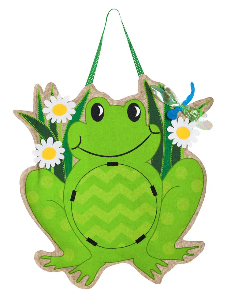 Frog Monogram Felt Door Decor,2dhb1101