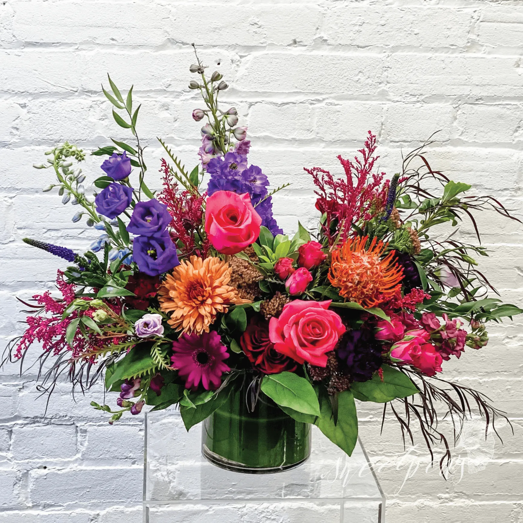 Garden Style, Jewel Tone - Floral Arrangement (Premium)