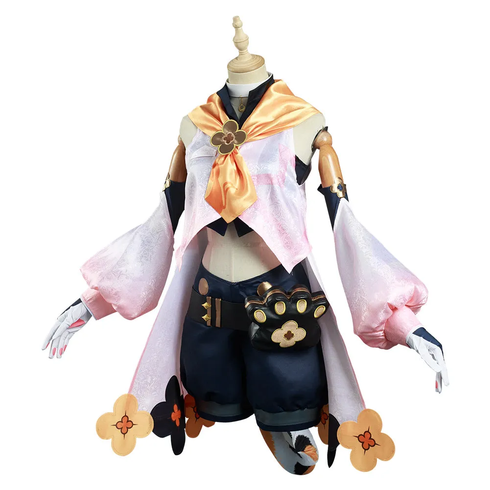 Genshin Impact Diona Halloween Carnival Suit Cosplay Costume Coat Pants Outfit