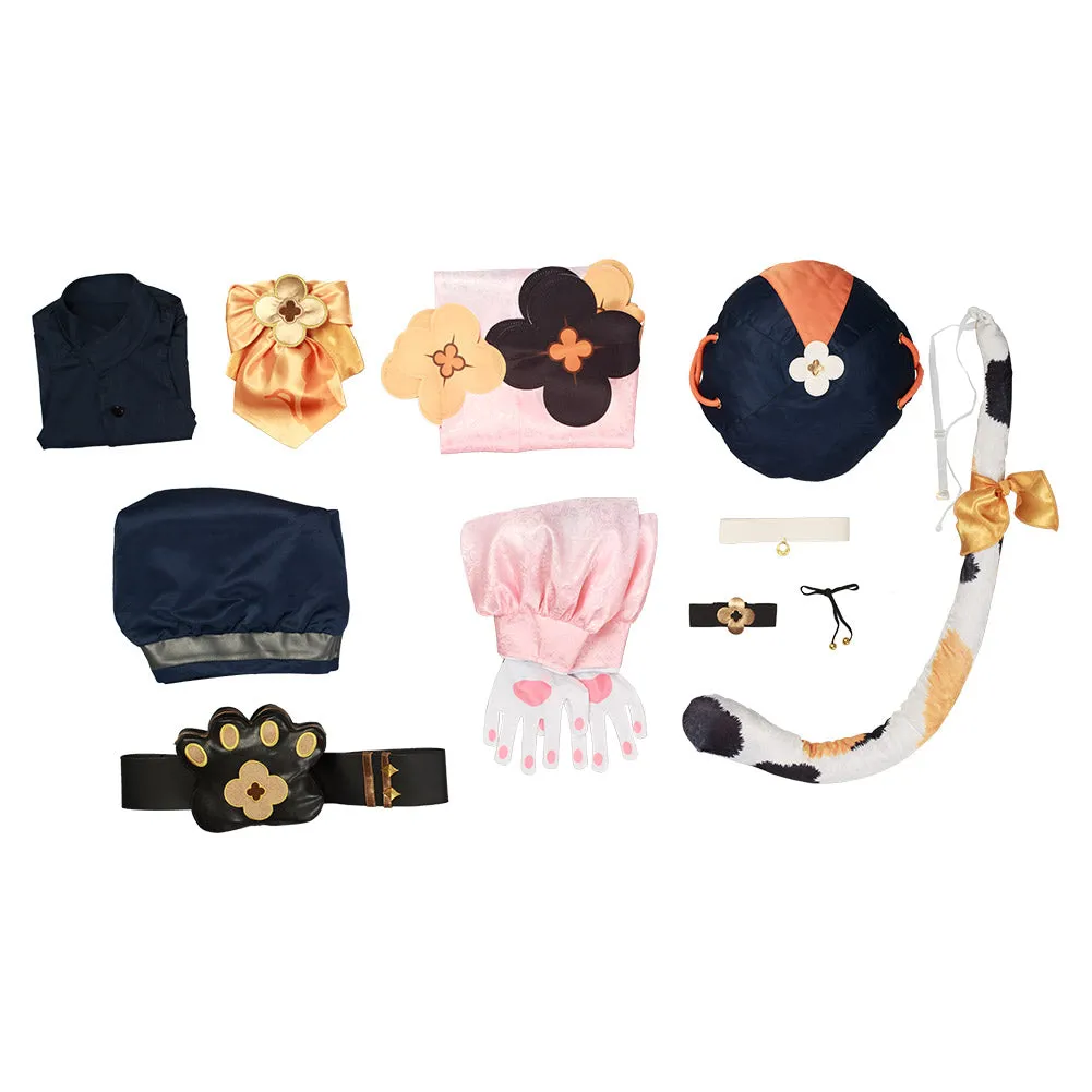 Genshin Impact Diona Halloween Carnival Suit Cosplay Costume Coat Pants Outfit