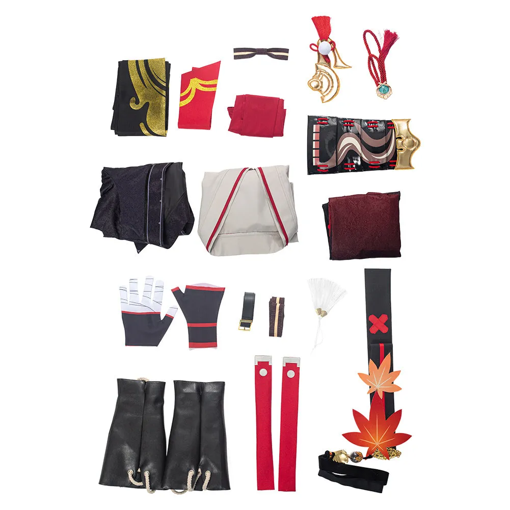 Genshin Impact Kazuha Cosplay Costume Outfits Halloween Carnival Suit