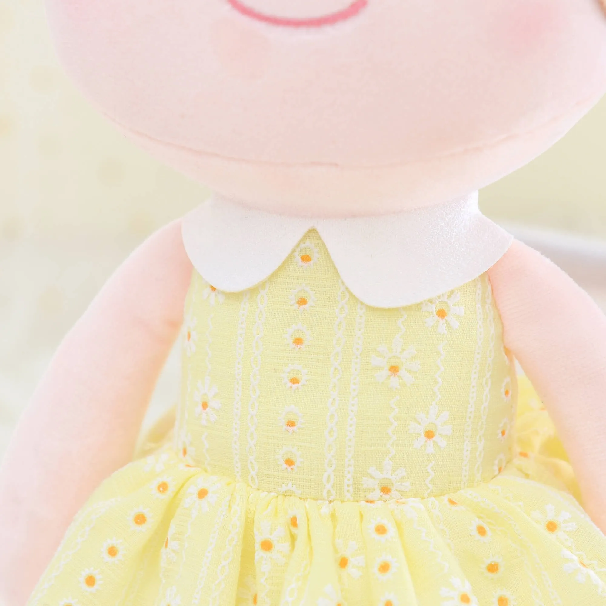 Gloveleya 16-inch Spring Girl Doll Baby Girls Gifts Plush Toy Yellow
