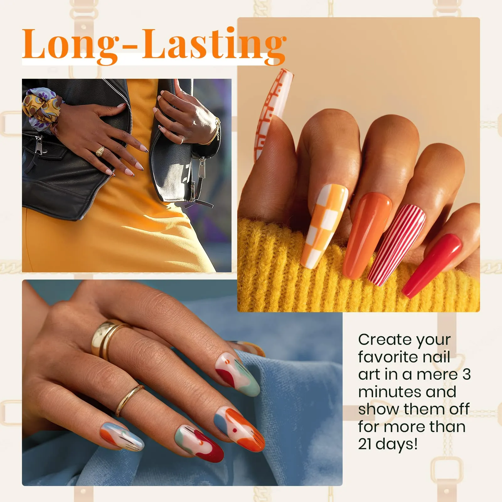 Glowing Attraction - 20 Gel Colors Set with Top and Base Coat (5ml/Each)