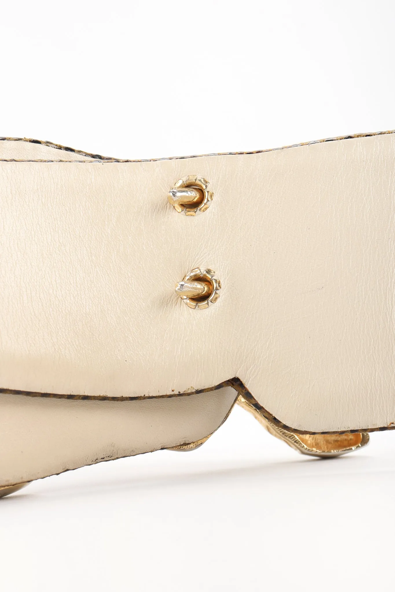 Gold Panther Buckle Belt