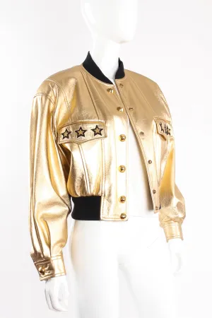 Gold Star Leather Bomber Jacket II