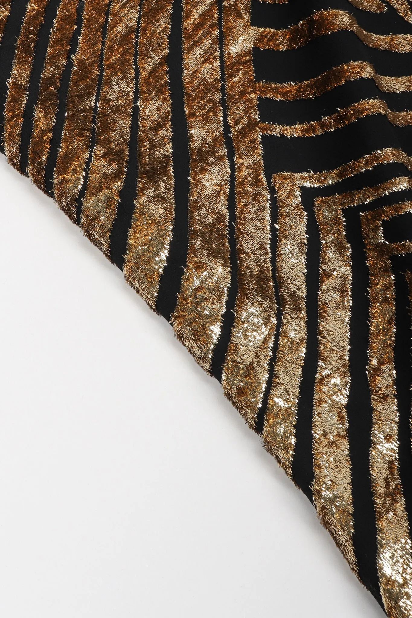 Gold Velvet Lamé Slipdress