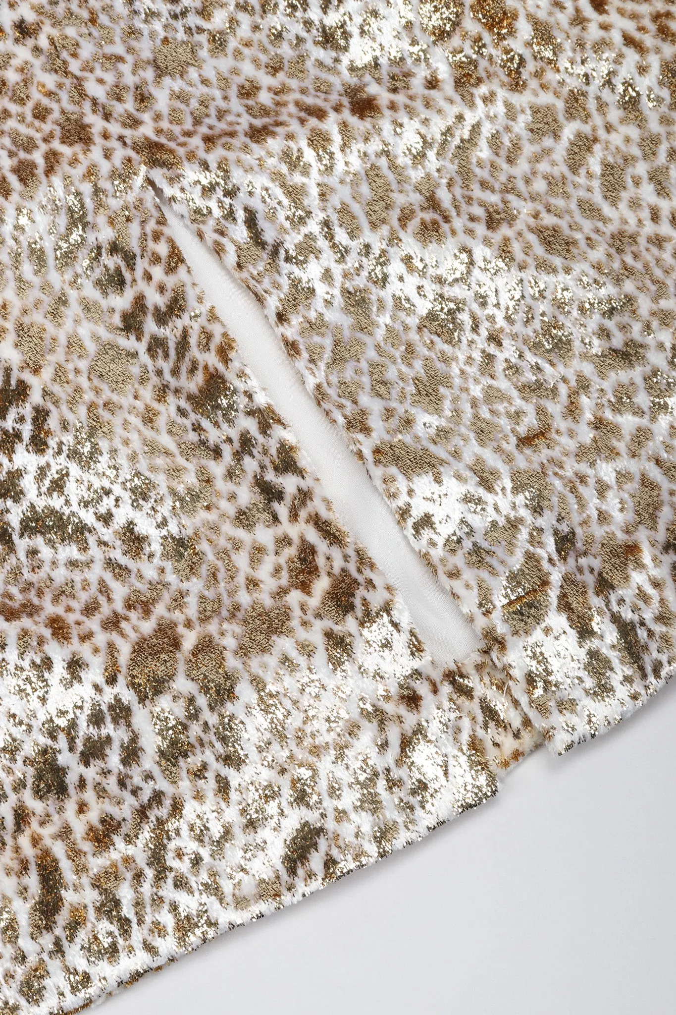 Golden Cheetah Strapless Sheath