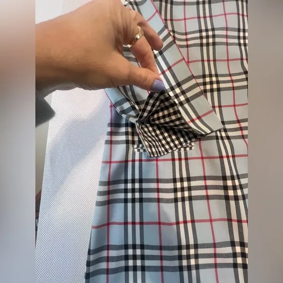 GRETCHEN SCOTT DRAWW BLUE PLAID NOVA CHECK LIKE DRESS NWT MEDIUM