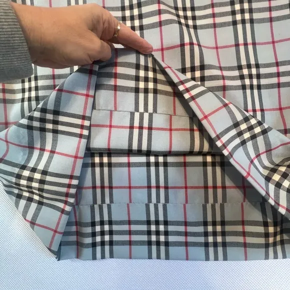GRETCHEN SCOTT DRAWW BLUE PLAID NOVA CHECK LIKE DRESS NWT MEDIUM