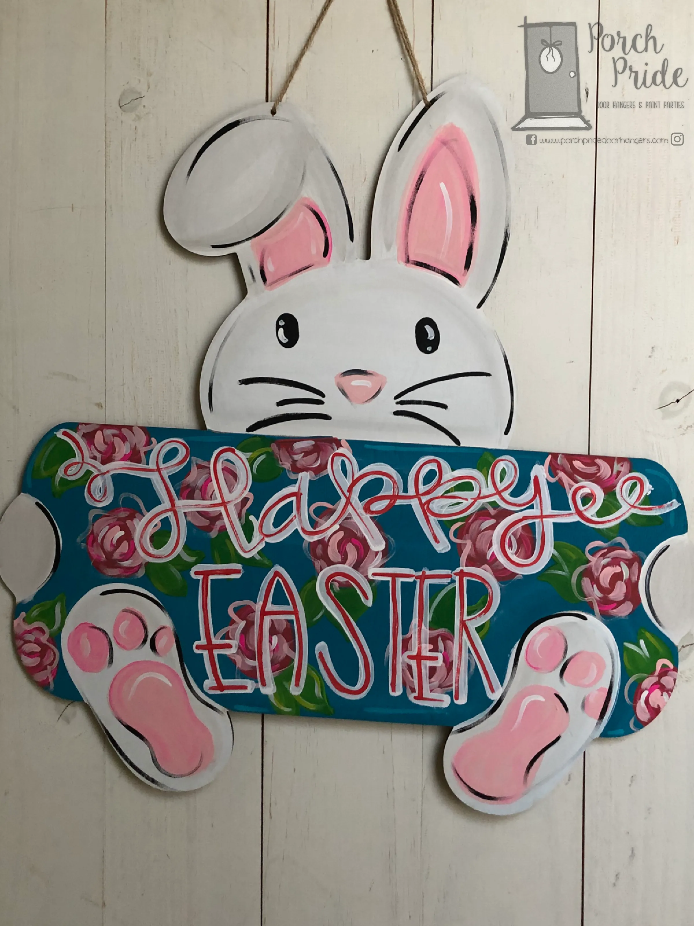 Happy Easter Bunny Door Hanger