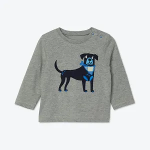 Hatley 'Preppy Pup' Grey T-Shirt