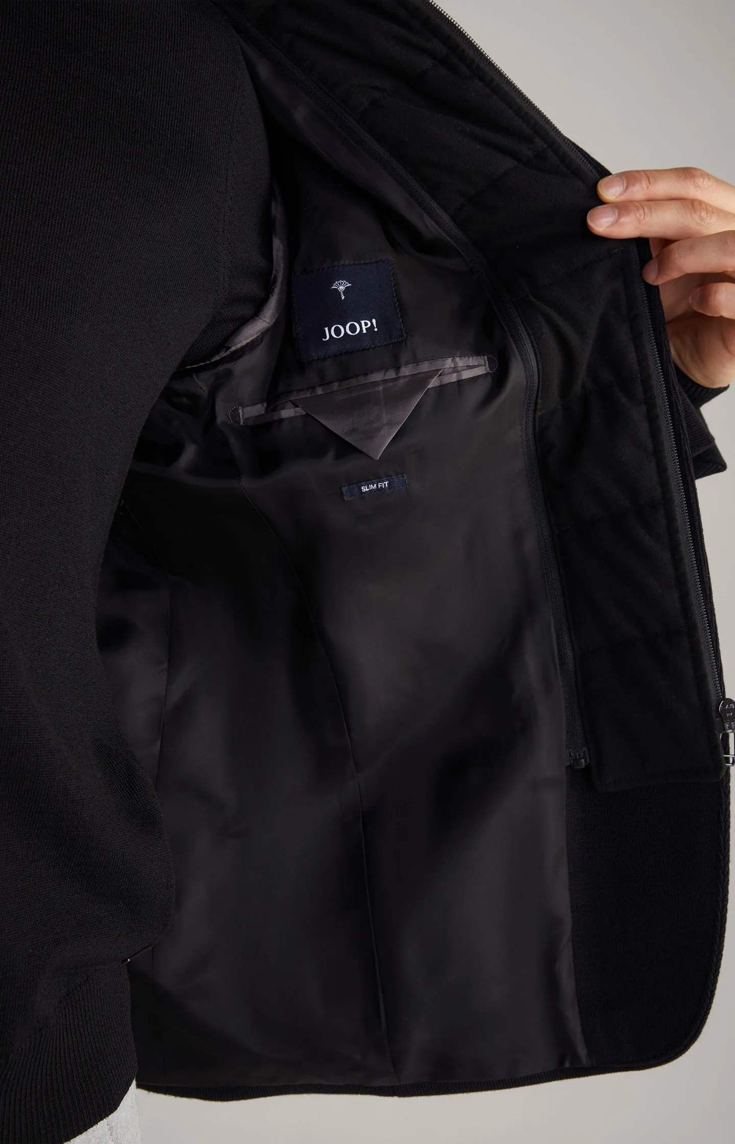 Hectar-J Knit Field Coat in Black