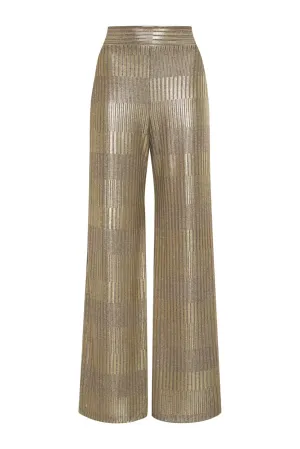 High Waist Metallic Pant
