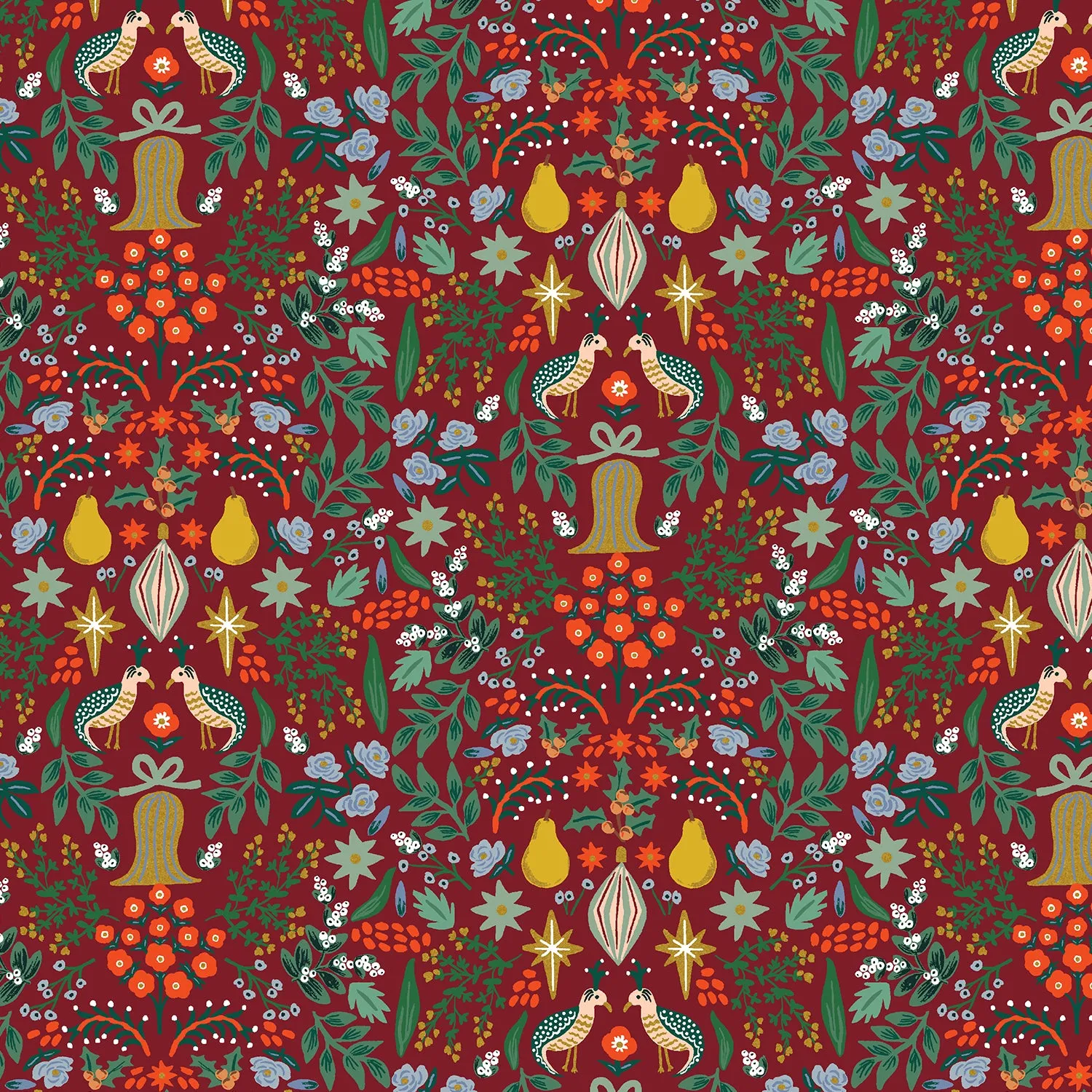 Holiday Classics, Partridge in Berry Metallic - 37.5" REMNANT