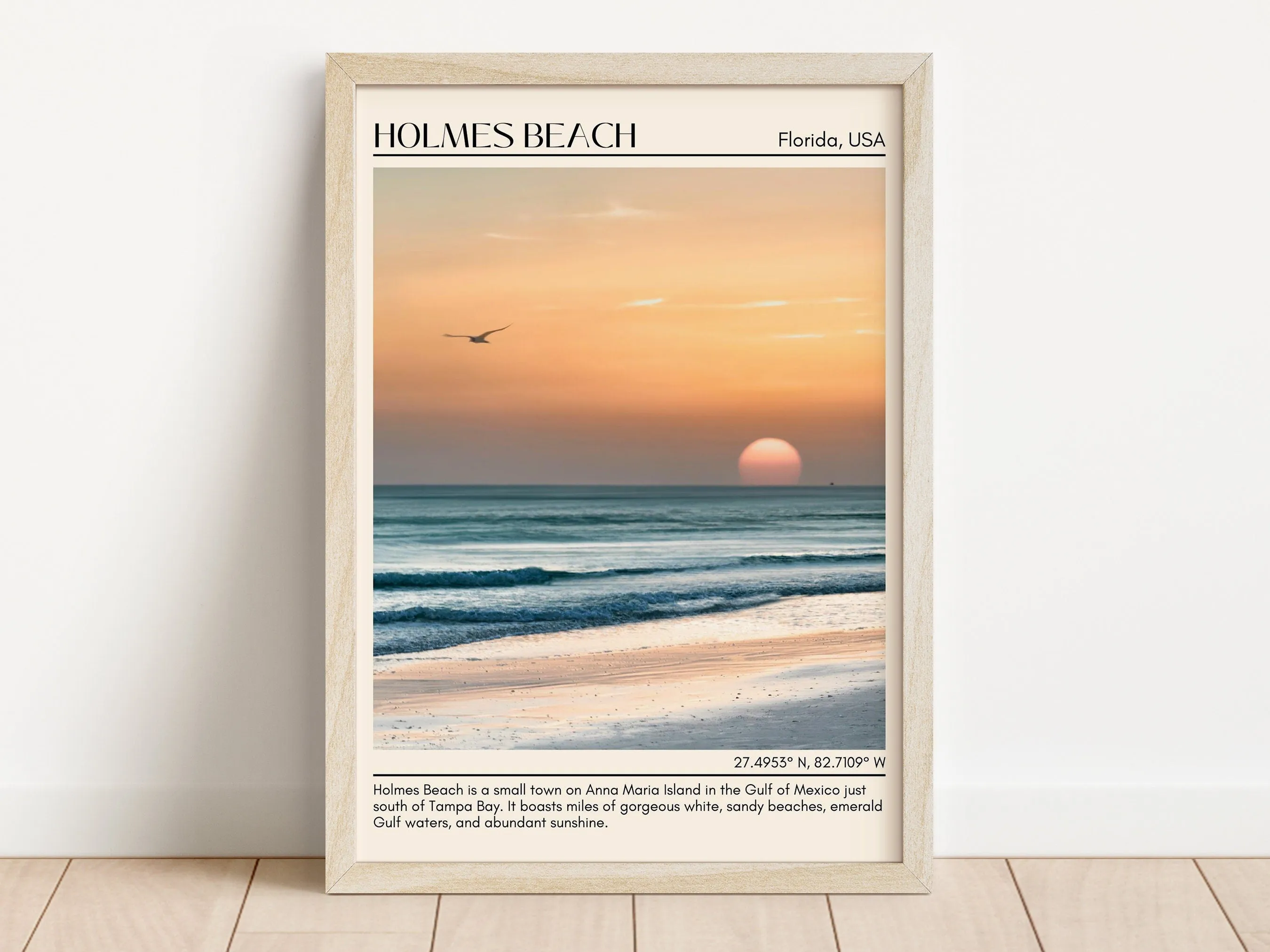 Holmes Beach Wall Canvas, USA