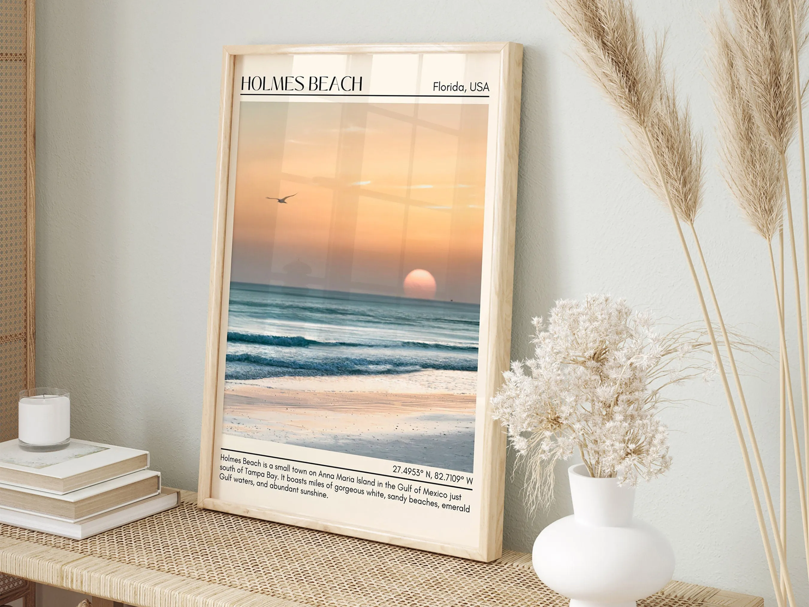 Holmes Beach Wall Canvas, USA