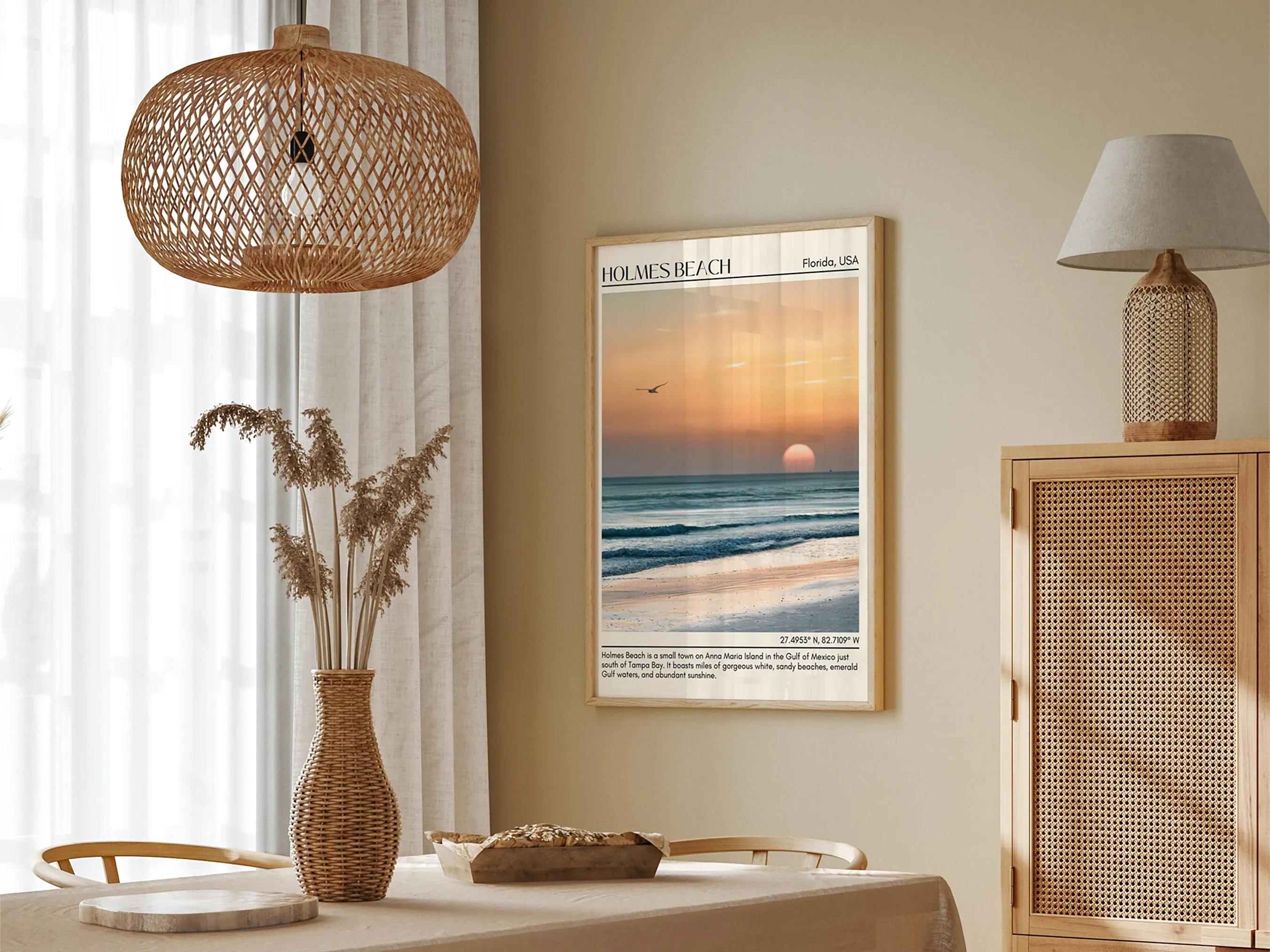 Holmes Beach Wall Canvas, USA
