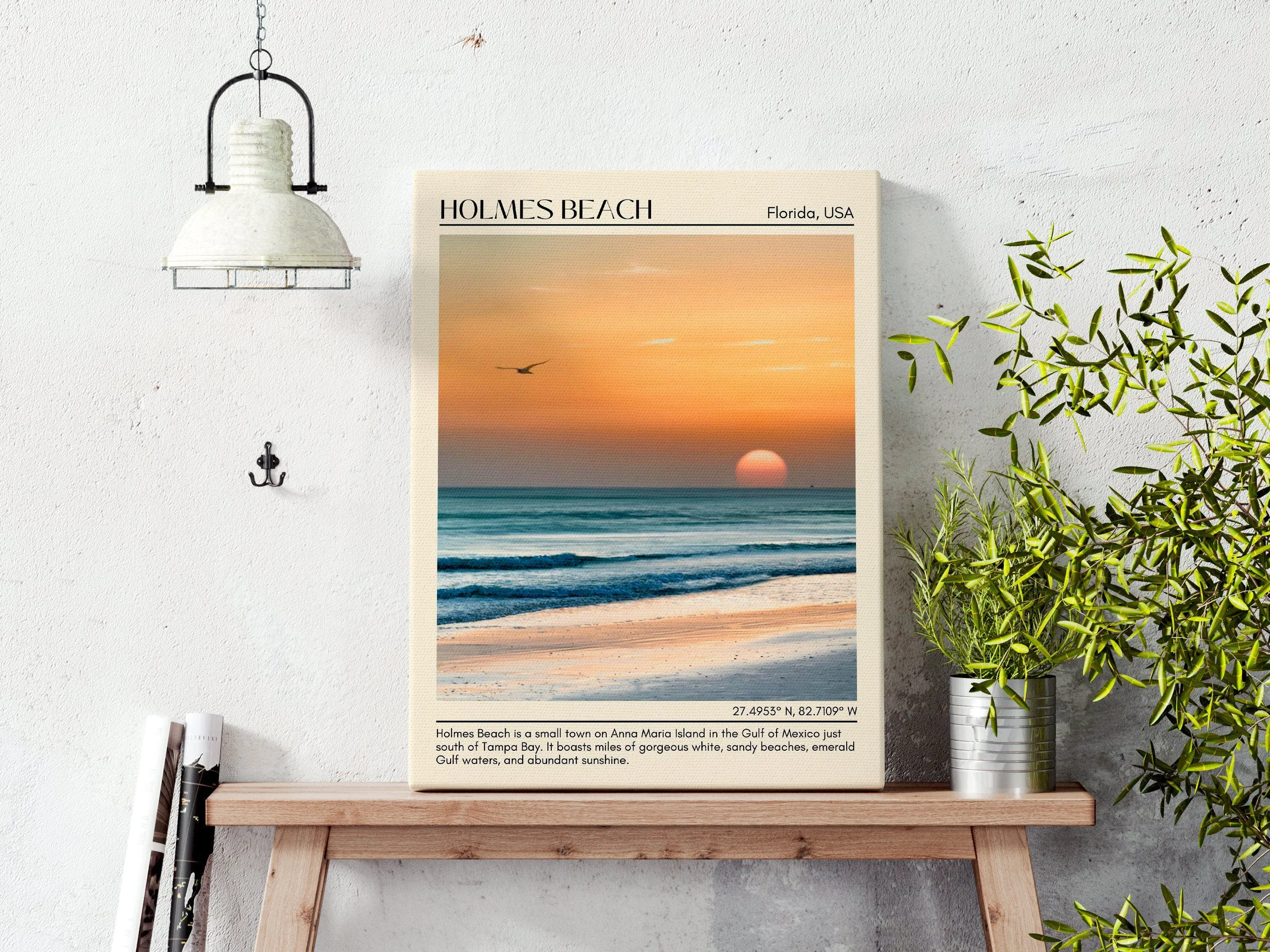 Holmes Beach Wall Canvas, USA