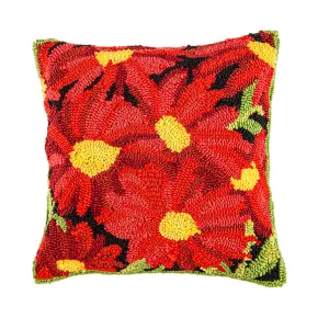 Hooked Pillow 18"x18" Floral,4p21171