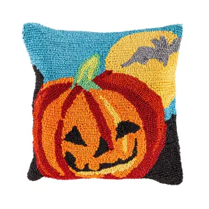 Hooked Pillow 18"x18" Pumpkin,4p21170