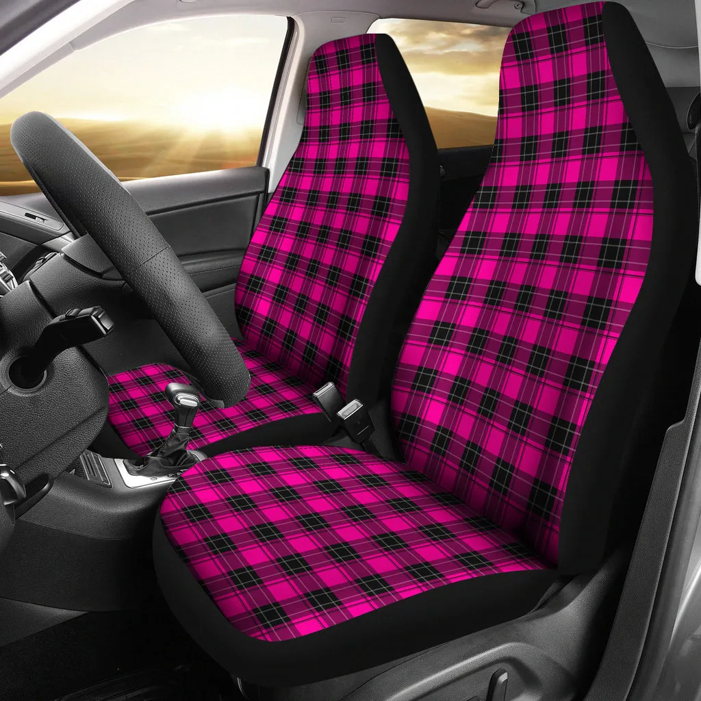 Hot Pink Plaid Car Seat Covers Seat Protectors