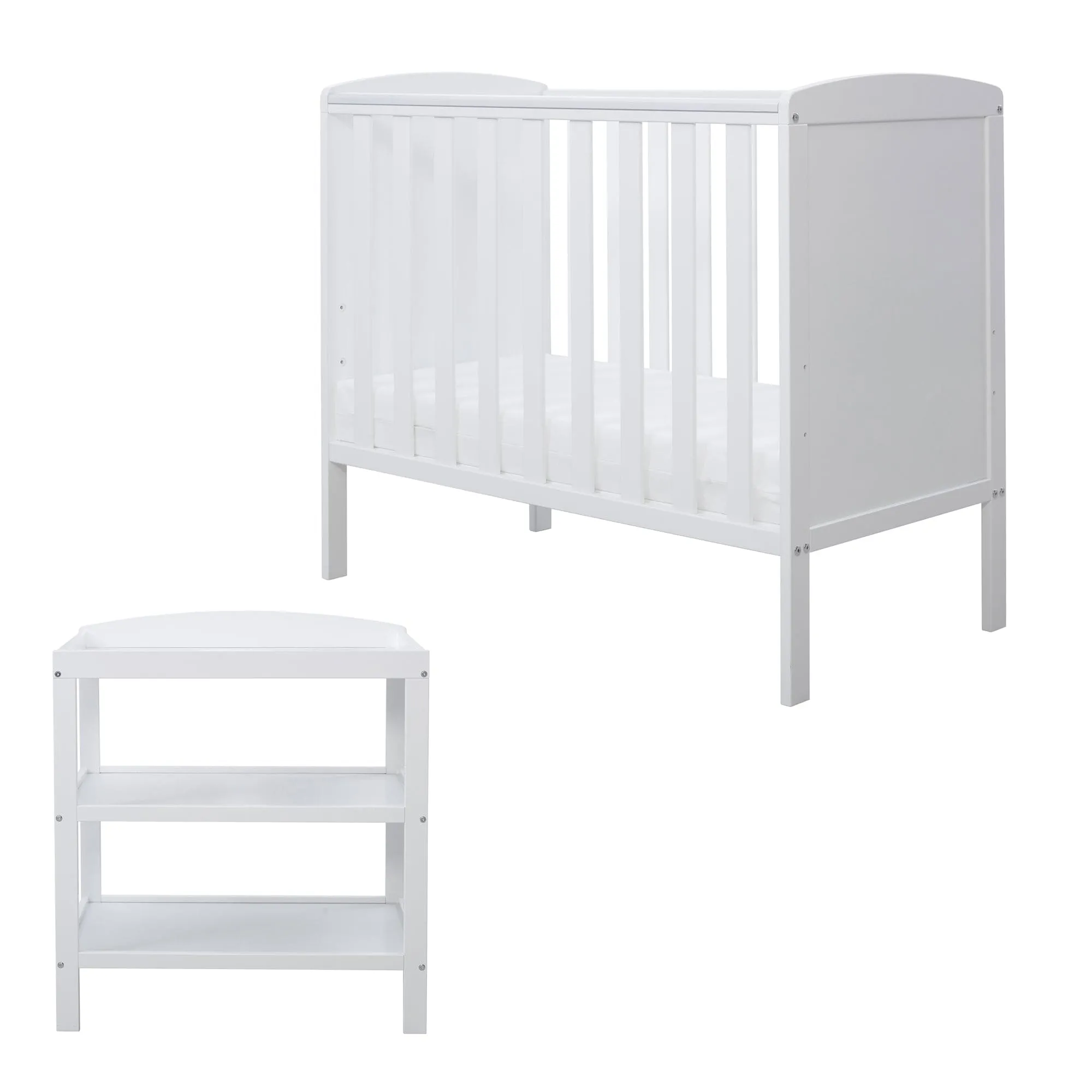 Ickle Bubba Coleby Space Saver 2 Piece Furniture Set White