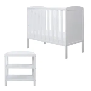 Ickle Bubba Coleby Space Saver 2 Piece Furniture Set White