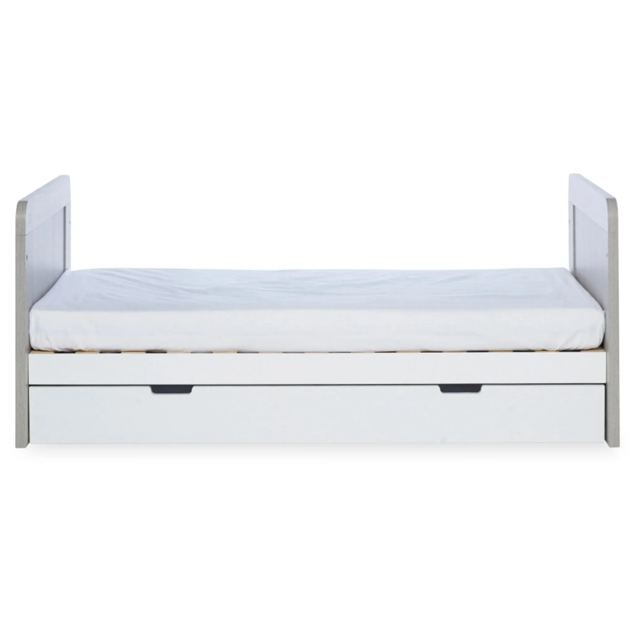 Ickle Bubba Pembrey Cotbed & Under Drawer Ash Grey & White