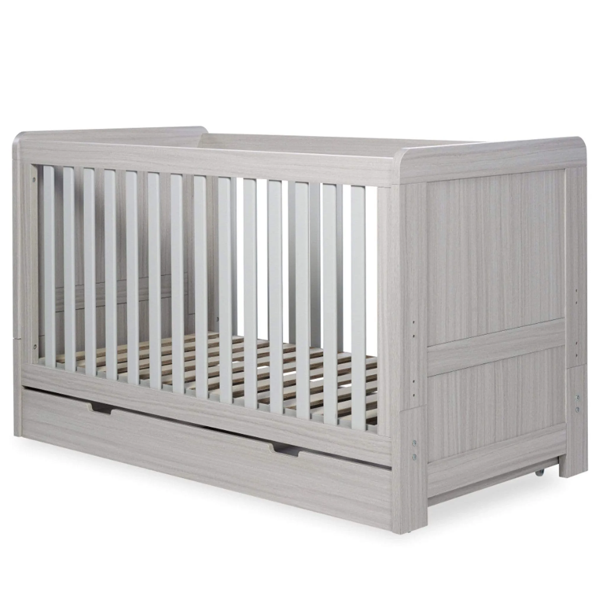 Ickle Bubba Pembrey Cotbed & Under Drawer Ash Grey