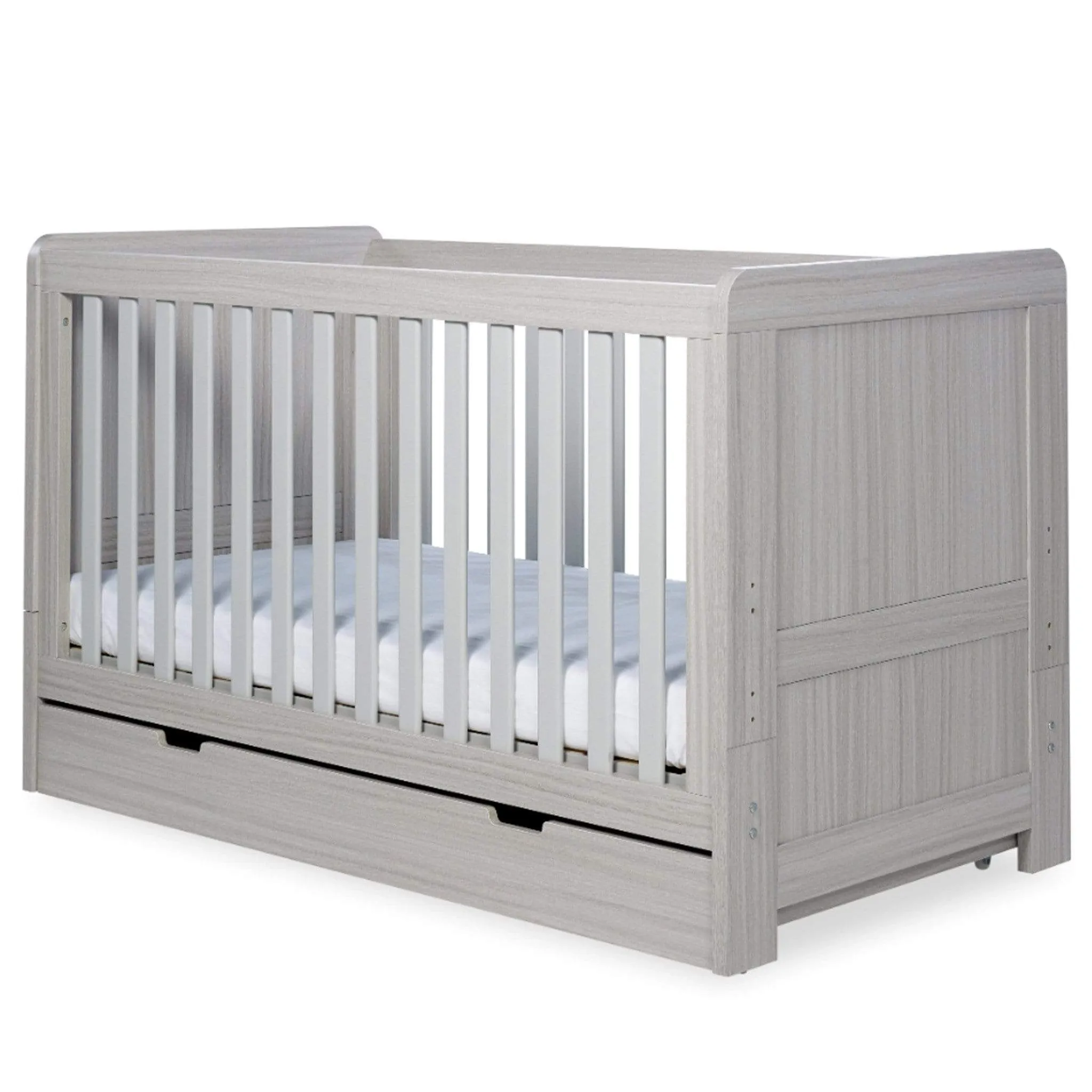 Ickle Bubba Pembrey Cotbed & Under Drawer Ash Grey
