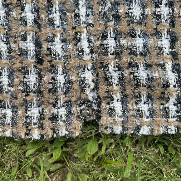 IRO Womens Skirt Size 44 Hunch Brown‎ Textured Front Pockets Pencil Mini Tweed