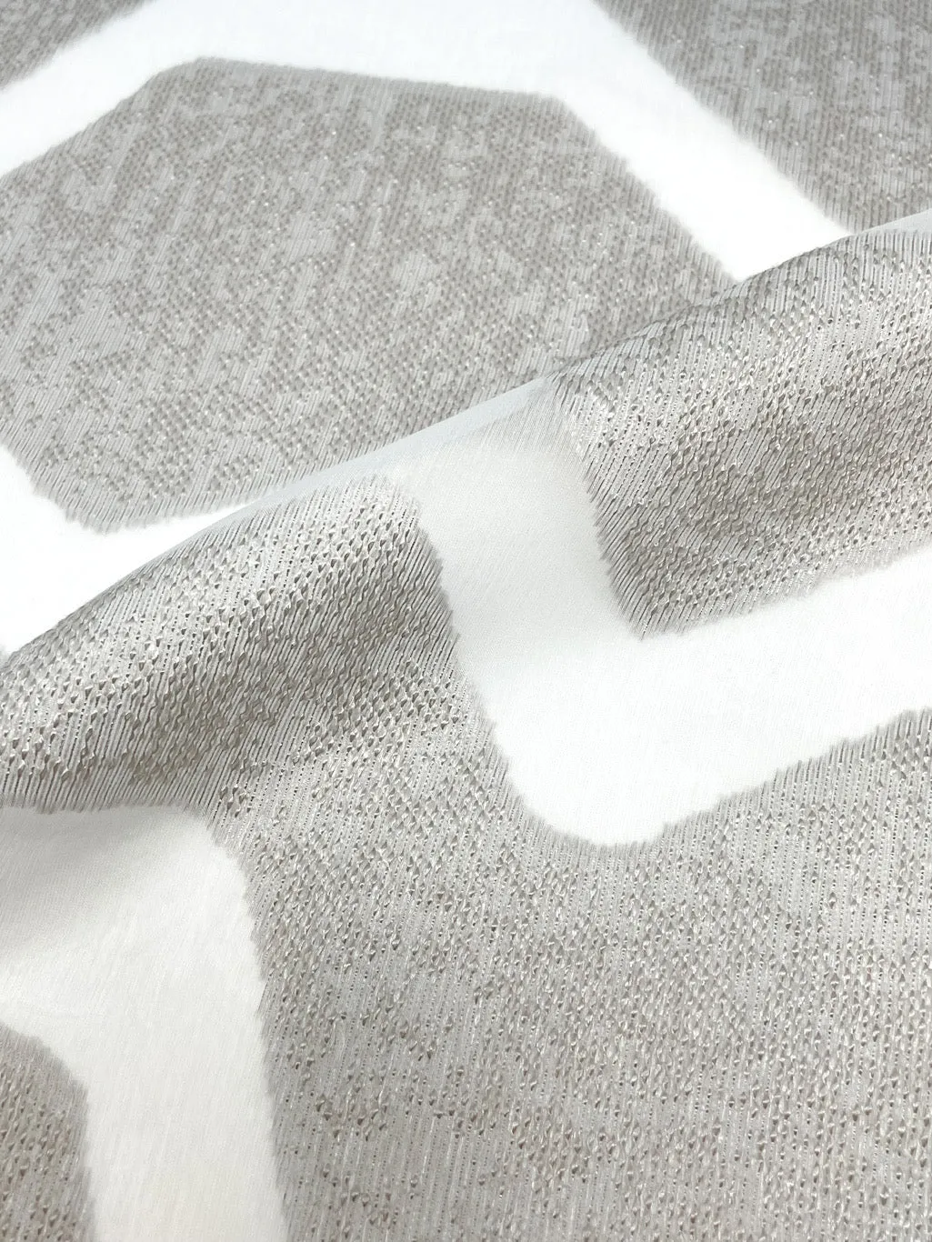 Irregular Wave Geometric Faux linen Fabric By The Yard/CL1135