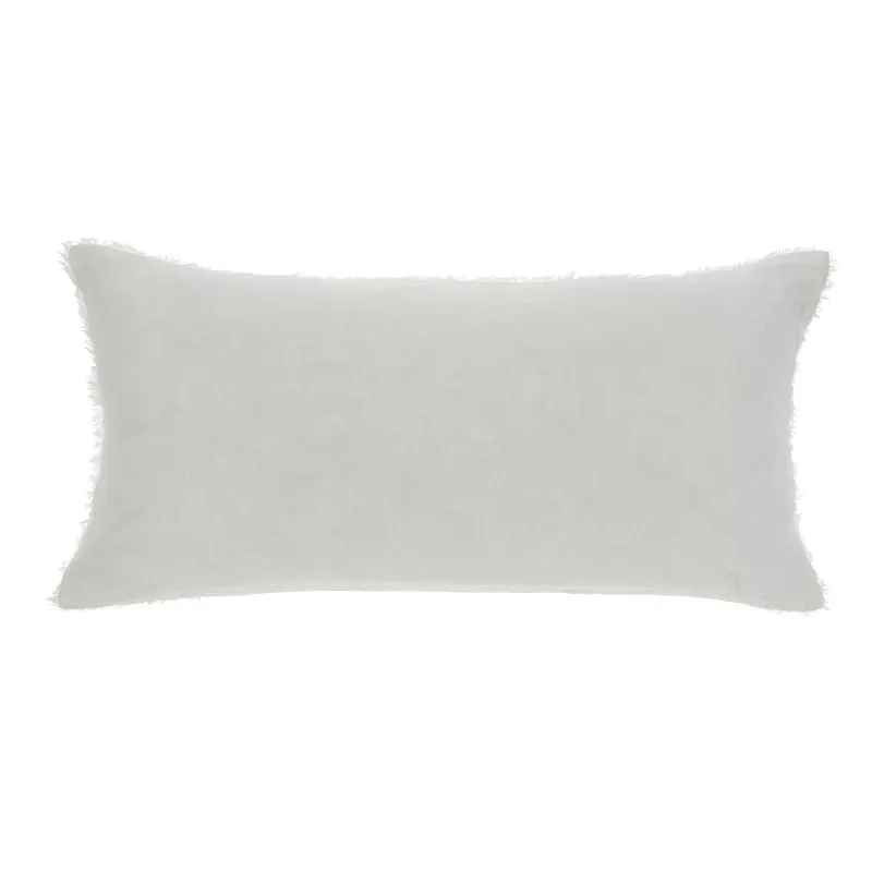Ivory Linen Lumbar Pillow 14x31