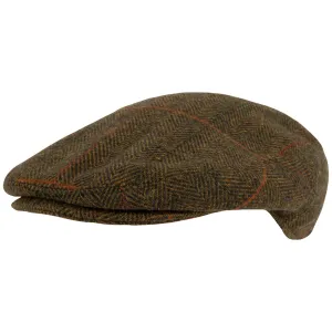Jack Pyke Wool Blend Flat Cap Tweed Brown
