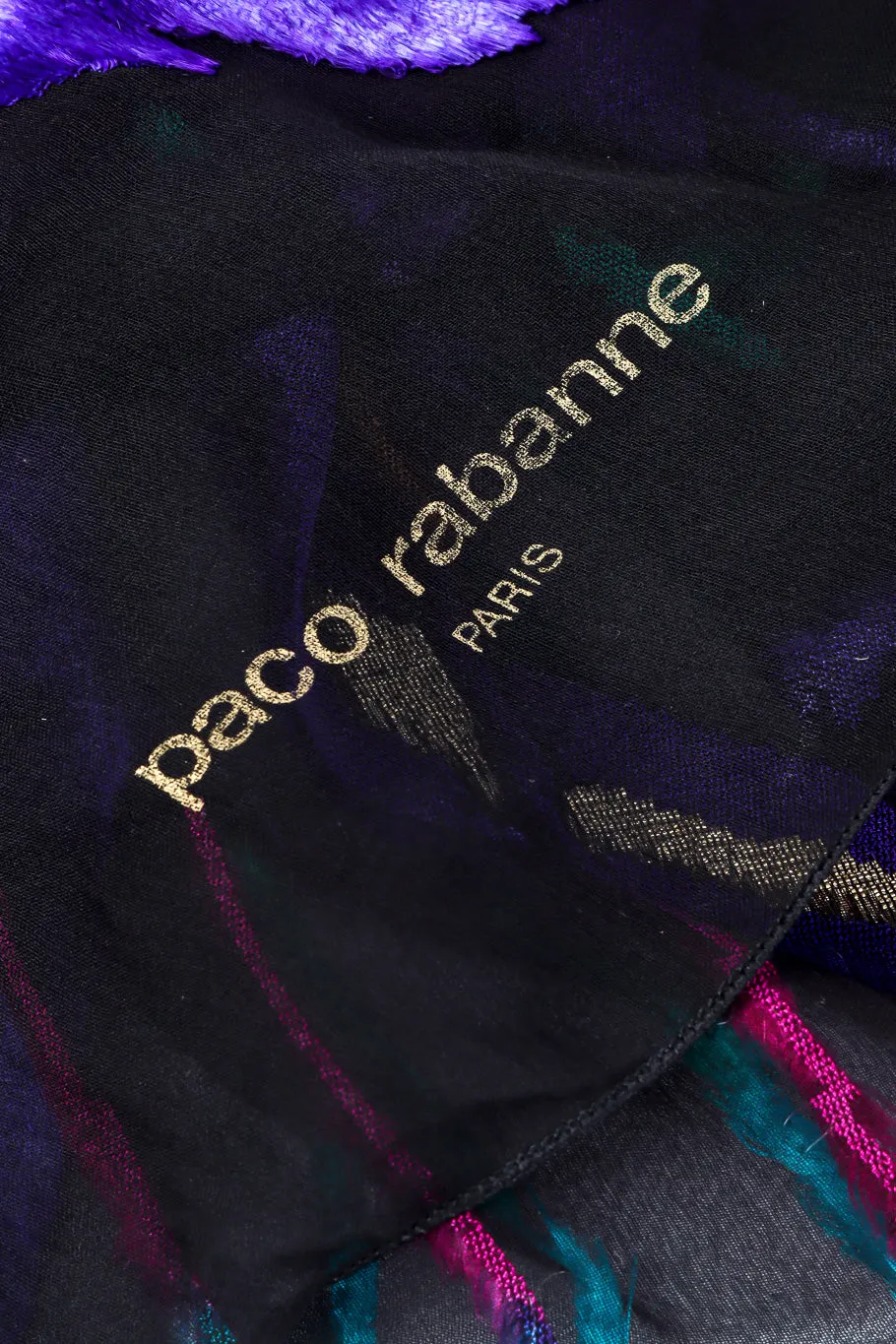 Jewel Tone Velvet Lamé Scarf