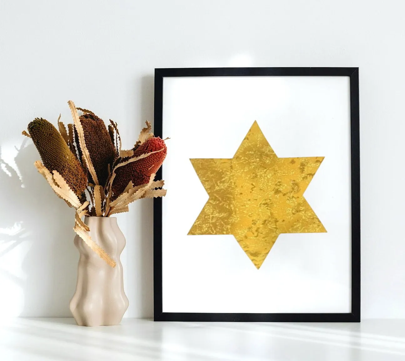 Jewish Fused Applique - Star of David - Gold