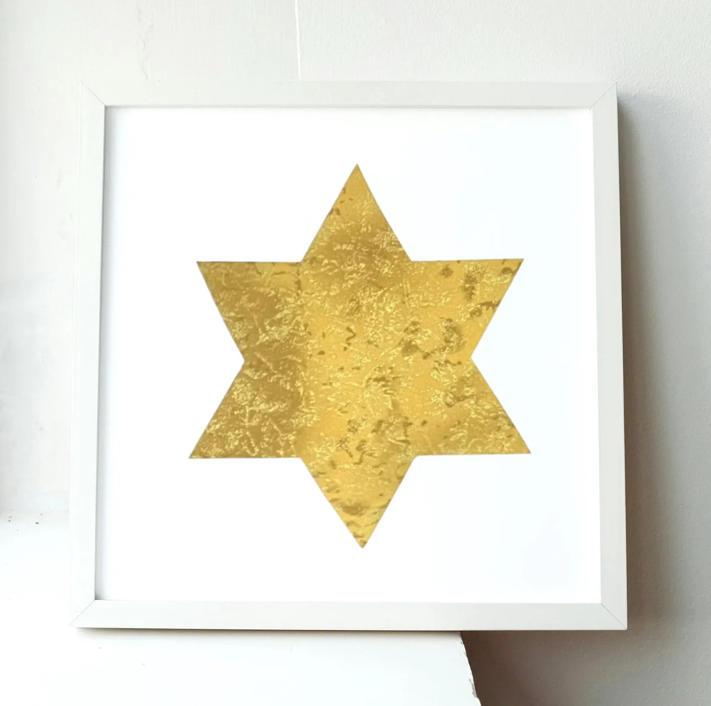 Jewish Fused Applique - Star of David - Gold