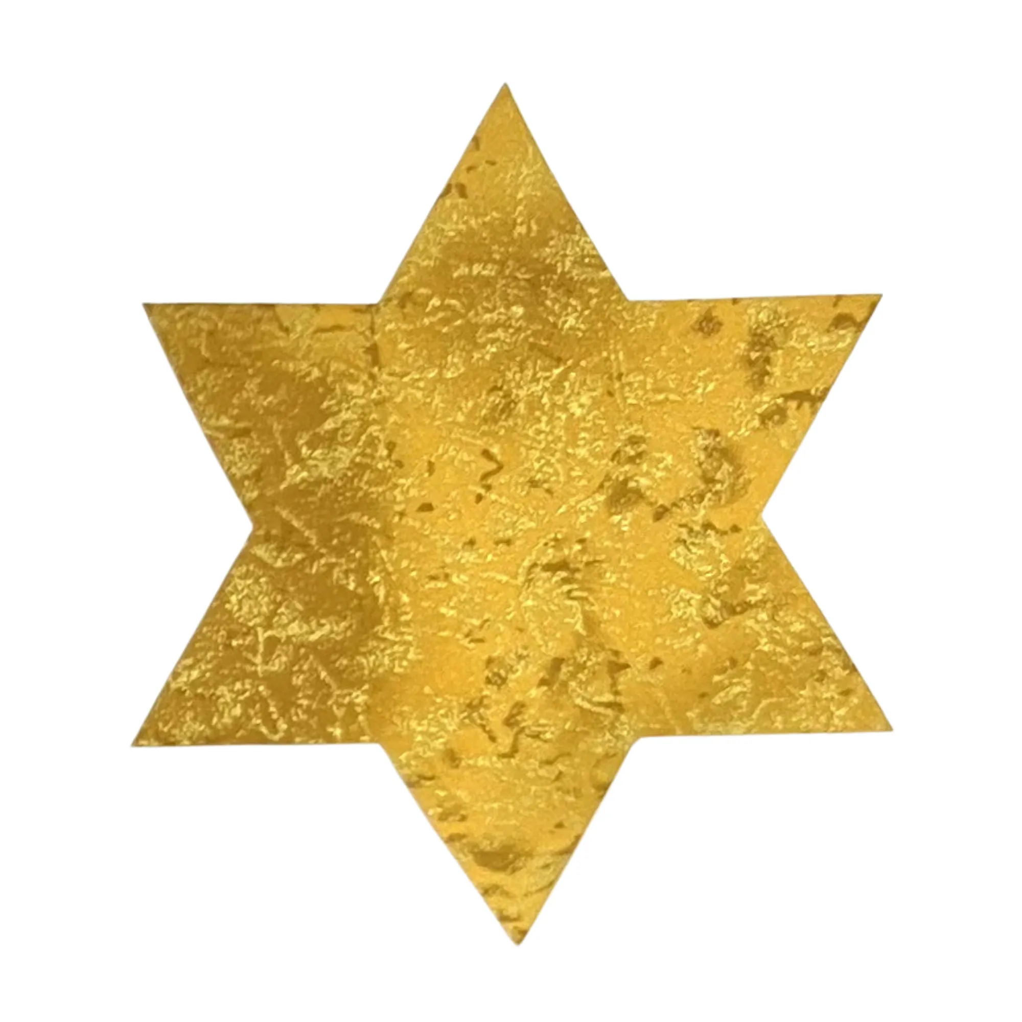 Jewish Fused Applique - Star of David - Gold
