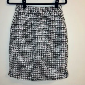 Kate Spade Plaid Mixed Media Pencil Skirt size 6 - medium