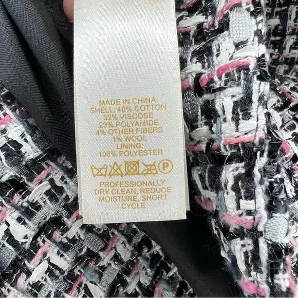Kate Spade Plaid Mixed Media Pencil Skirt size 6 - medium