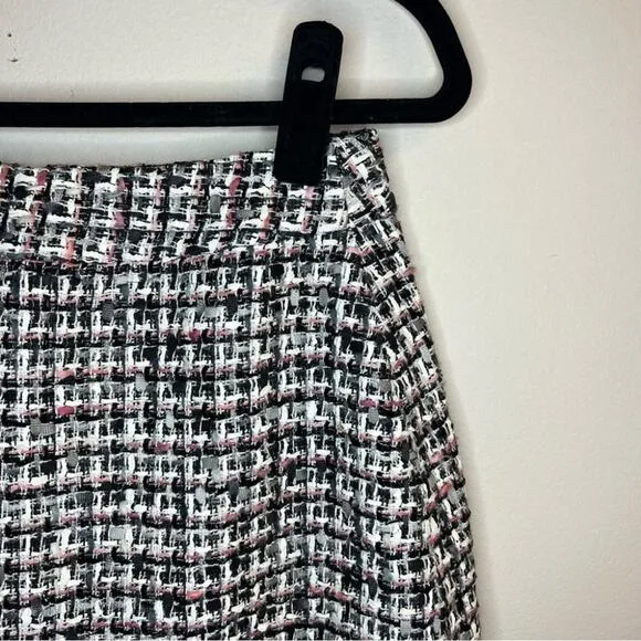 Kate Spade Plaid Mixed Media Pencil Skirt size 6 - medium