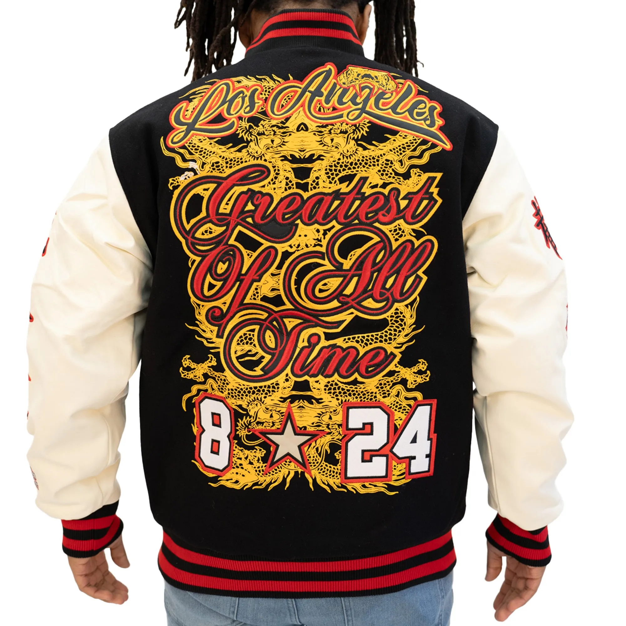 KOBE BRYANT BRUCE LEE VARSITY JACKET (BLACK)