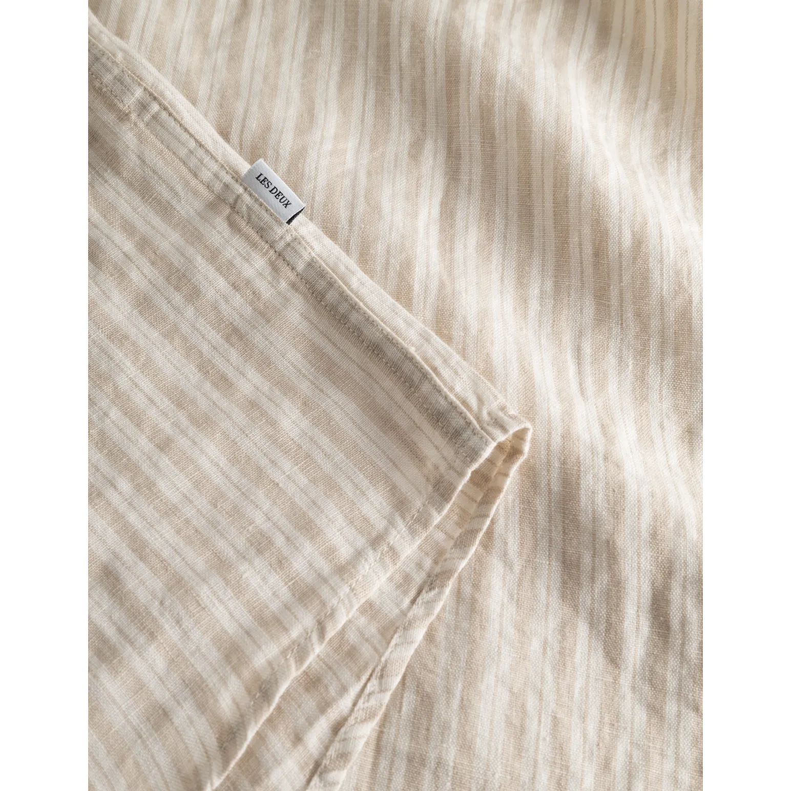 Kris Linen SS Shirt, Light Desert Sand/Light Ivory