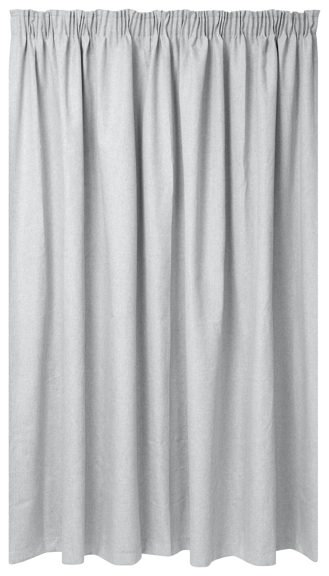 Kubu Jacquard Blockout Taped Curtain Ready To Hang Light Grey