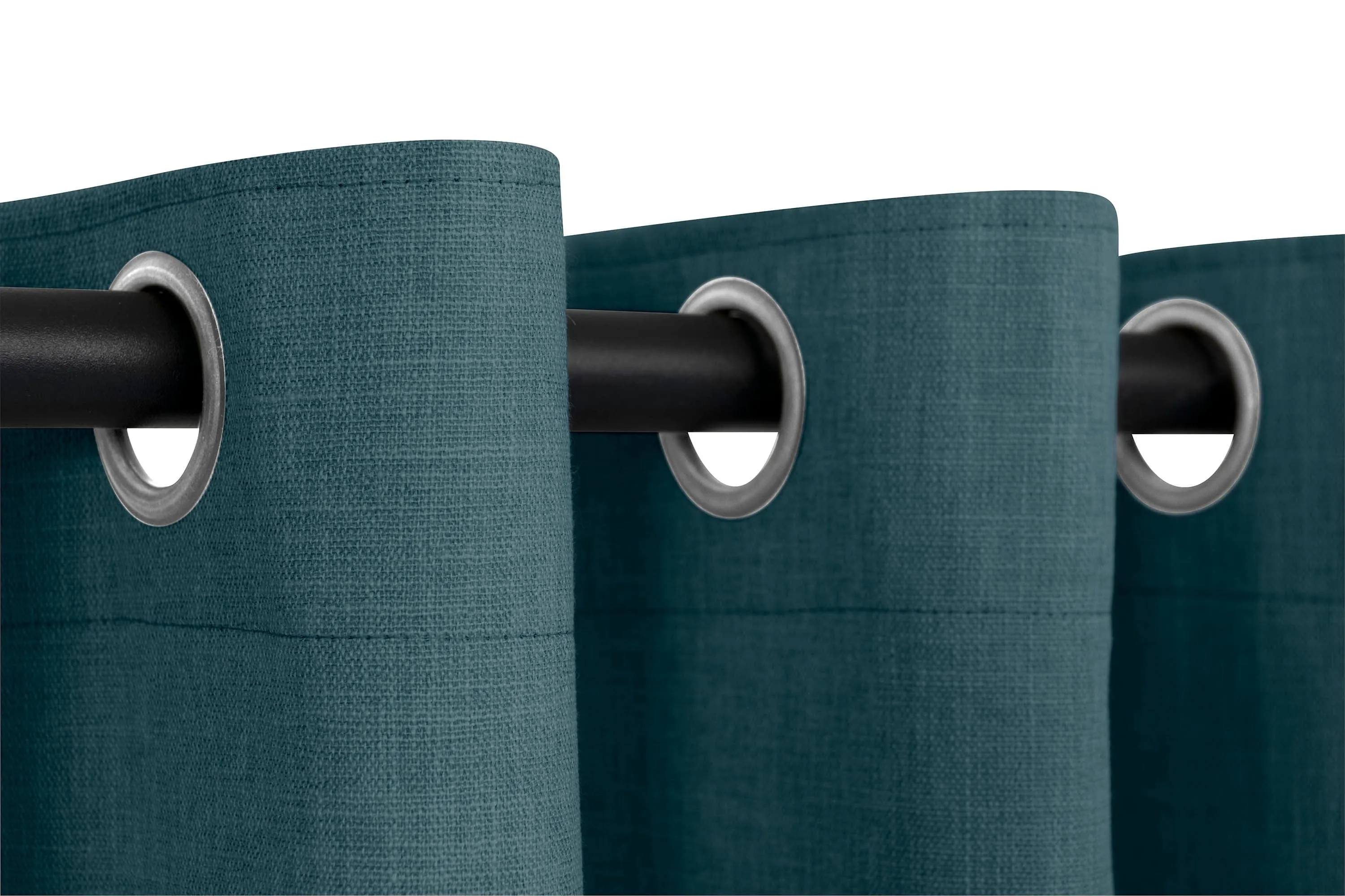 Kubu Porscha Blockout Eyelet Curtain Ready To Hang Blue