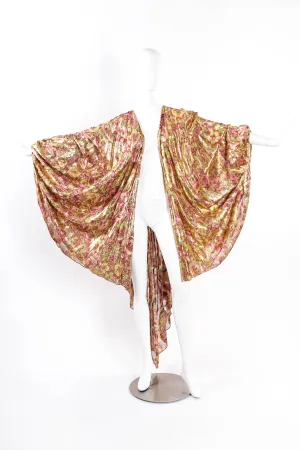 Lamé Foliage Duster Robe