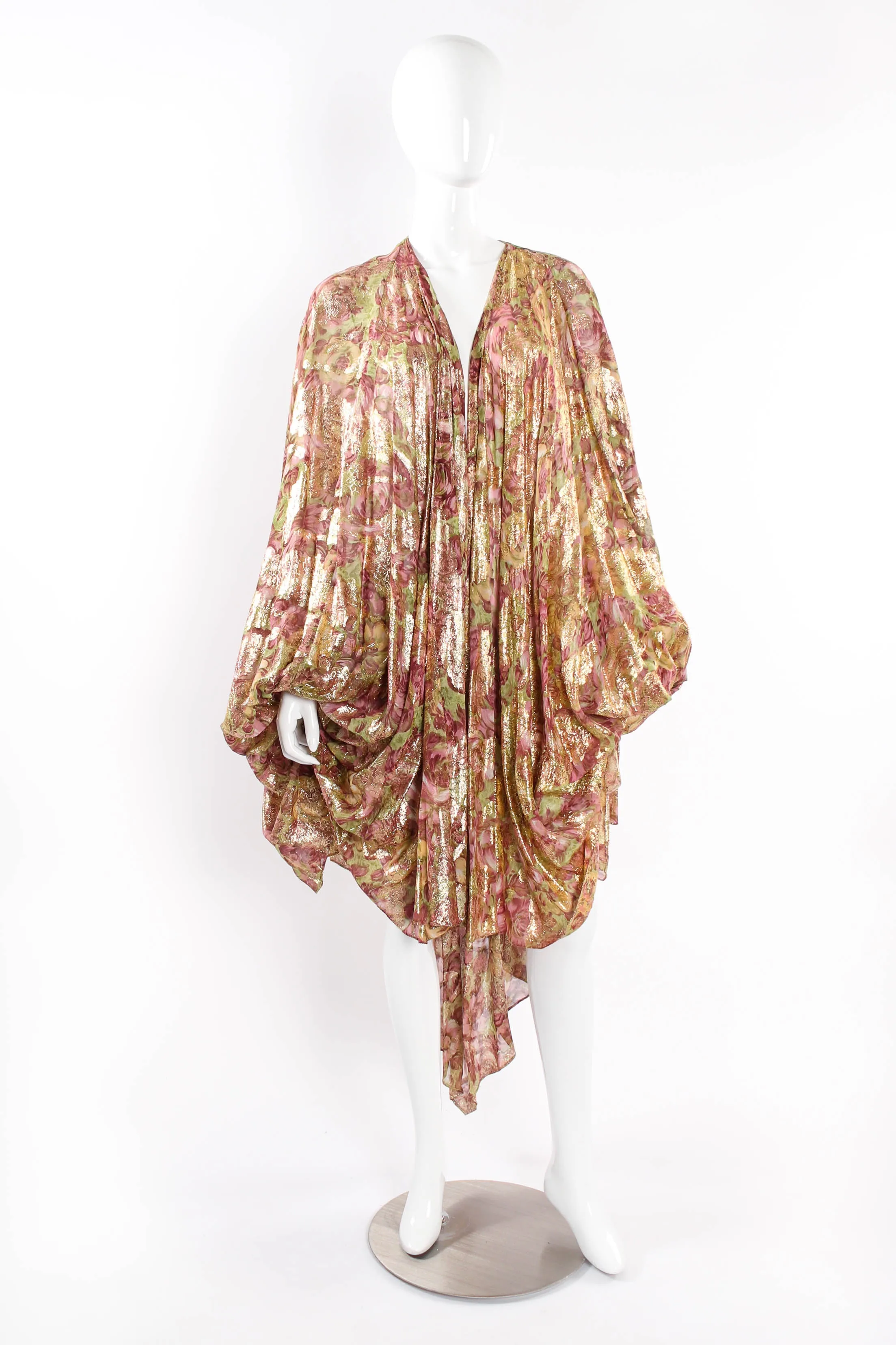 Lamé Foliage Duster Robe