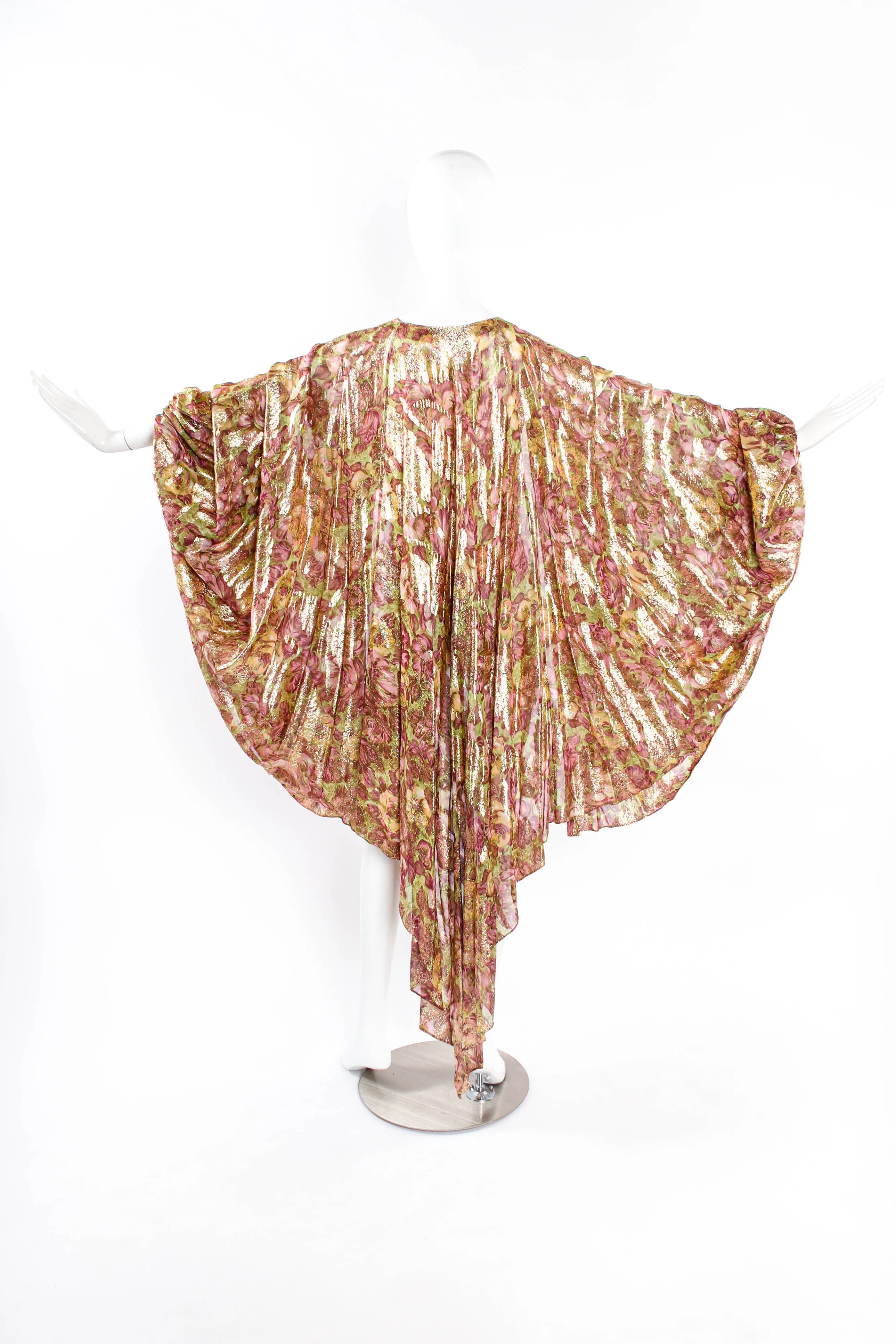 Lamé Foliage Duster Robe
